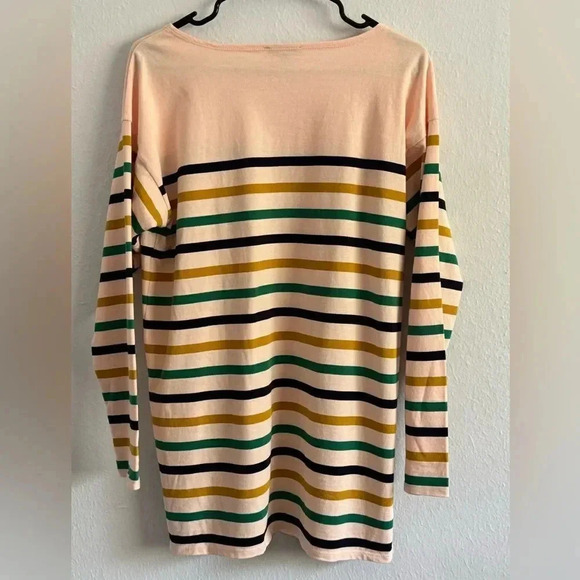 J. Crew Women's Striped Boat Neck Oversized Long Sleeve Tunic Top Size Small - Picture 5 of 14